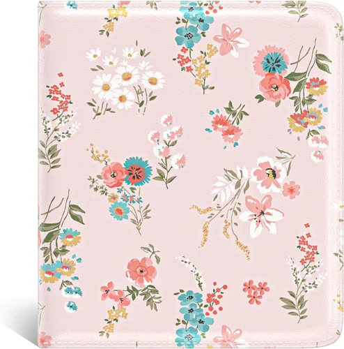 Miniatura 13 de Nipichsha Cartera para mujer, billetera pequeña y delgada con bloqueo RFID para tarjetas de crédito, cartera de cuero compacta de dos pliegues