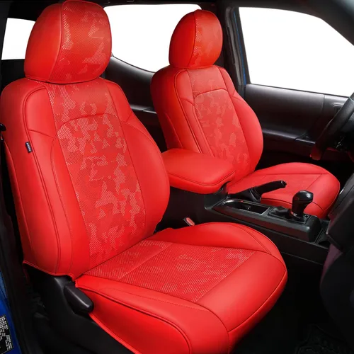 Miniatura 13 de Carlimeki Fundas de asiento personalizadas para Tacoma 2005 2006 2007 2008 2009 2010 2011 2012 2013 2014 2015 Crew Cab 2ª Gen Tacoma Base