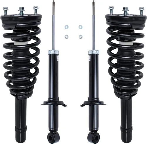 Miniatura 103 de Detroit Axle - Amortiguadores de puntales para Nissan Sentra 2007-2012 [Base S SL SR] Puntales delanteros completos con amortiguadores traseros
