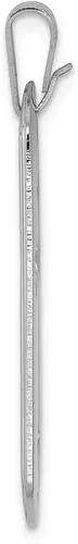 Miniatura 2 de Colgante de cruz de plata de ley 925 maciza con etiqueta para perro 1496in x 0630in