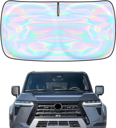 Miniatura 34 de Parasol para parabrisas Rivian R1S R1T 2022-2026 – Parasol compatible con Rivian R1S R1T plegable para ventana delantera, protector de visera solar