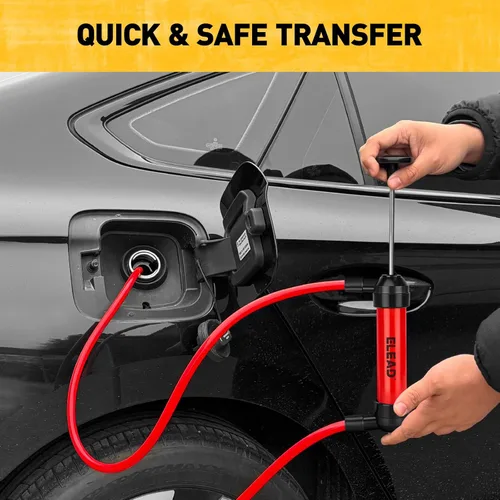 Miniatura 7 de Bomba de sifón de transferencia de fluido para gasolina, Bomba de transferencia de líquido multiuso, Bombas de sifón de combustible y aceite, Bombas