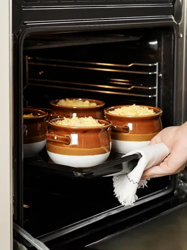 Miniatura 6 de LE TAUCI Tazones de Sopa de Cebolla Francesa con Asas, 16 Oz Tazones de Cerámica para Sopa de Cebolla Francesa Aptos para Horno para Sopa, Chile