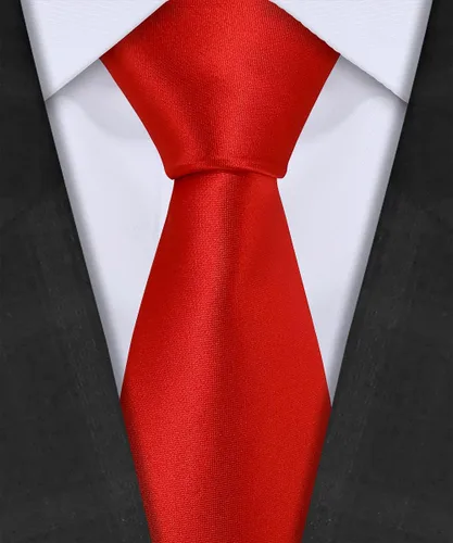 Miniatura 2 de TIE G 5pcs Tie Set in Gift BOX WHITE OR BLACK Solid Color Necktie, Satin Bow Tie, Pocket Square, Lapel, Cuff Links
