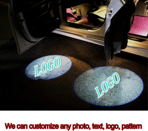 Miniatura 6 de NewL Luz de puerta de auto con logotipo personalizado, luz de bienvenida, proyección de sombra, luz de paso DIY