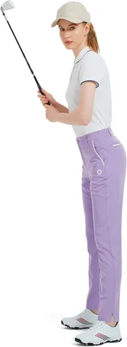 Miniatura 6 de Bakery Pantalones de golf para mujer, elásticos, con bolsillos, de secado rápido, ligeros, pantalones de trabajo