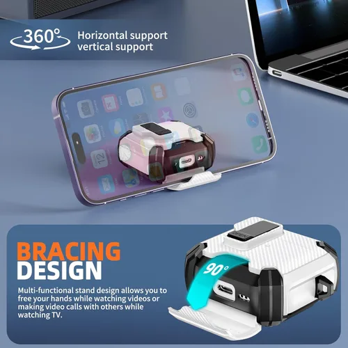Miniatura 3 de Inesore for AirPods Pro 3 Case (2025) with Phone Stand Design, Compatible with MagSafe, Auto-Locking Case Cover for Air Pods Pro 3rd with Cleaning