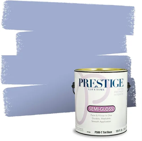 Miniatura 65 de Prestige Paints. - Base y pintura para exteriores en un solo galón, 1 galón. plano, comparable con Sherwin Williams Topsail. SW159-azul hechizante.