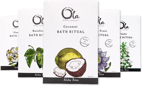 Miniatura 6 de Ola Tropical Apothecary Rainforest - Rituales de baño de sal marina hawaiana perfumada - 2 onzas