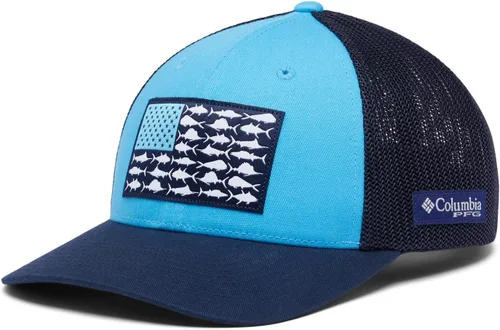 Miniatura 301 de Columbia - Gorra de malla con bandera con árboles unisex para adultos, corona alta