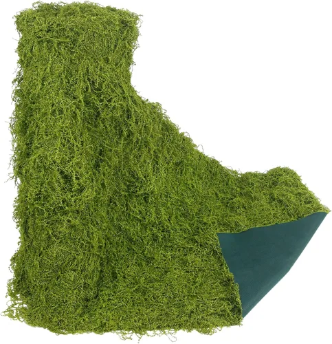 Miniatura 17 de 2 Rollos de Camino de Mesa de Musgo Falso para Decoración 4" x 47" Musgo Artificial para Plantas de Interior Hierba Blanca Falso para Macetas