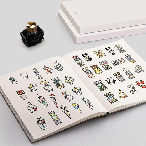 Miniatura 6 de EMSHOI Cuaderno Bullet Journal de Puntos, Diario B5 Grande de Cuero Suave, 192 Páginas Numeradas 100gsm Cuaderno de Cuadrícula de Puntos Grueso