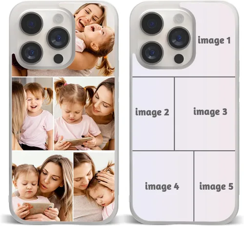 Miniatura 5 de Fundas de teléfono con collage de fotos, funda protectora de silicona para niñas, niños, mujeres, parejas, amigos, para iPhone 11, 12, 13, 14, 15