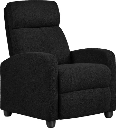 Miniatura 22 de Yaheetech Silla reclinable de pana para sofá individual, asiento de cine en casa, silla reclinable moderna ajustable para sala de estar, dormitorio