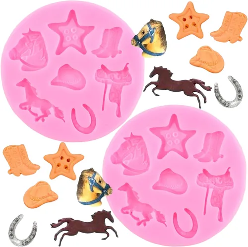 Miniatura 12 de ZiXiang Moldes de silicona de cabeza de toro, molde de herradura para pezuñas de herradura, moldes de flecha de chocolate para rosa, flecha, Estilo b