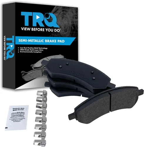 Miniatura 194 de TRQ Pastillas de freno delanteras semi metálicas compatibles con Ford Expedition 2018-2021 F-150 2018-2020 Lincoln Navigator 2018-2022