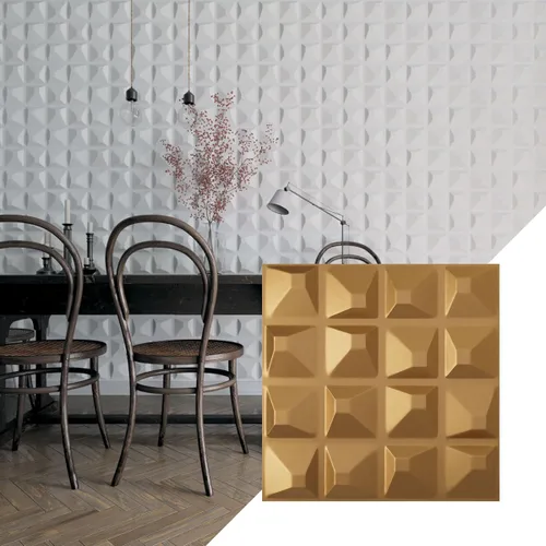 Miniatura 24 de Ekena Millwork 19 5/8 pulgadas de ancho x 19 5/8 pulgadas de alto, Tristan EnduraWall decorativo 3D, laguna satinada (cubre 2.67 pies cuadrados).