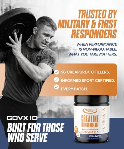 Miniatura 4 de CREATINE Monohidrato en polvo – Apoya la energía, la salud cerebral y muscular, y la recuperación para hombres y mujeres – Sin gluten ni OMG, sin