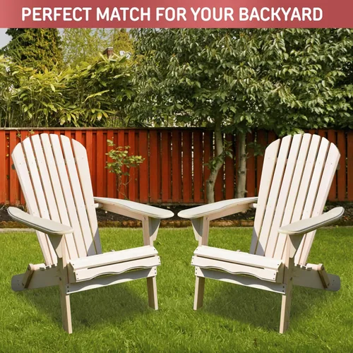 Miniatura 6 de northbeam Silla Adirondack plegable – Kit de silla Adirondack de exterior compuesto resistente a la intemperie para patio, césped y patio trasero