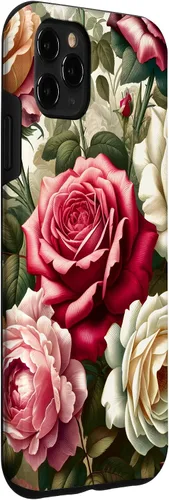 Miniatura 3 de Funda con diseño floral para iPhone 11 Pro Max, diseño victoriano vintage