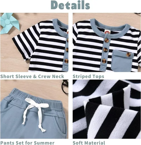 Miniatura 5 de Aalizzwell Camiseta de verano para bebés recién nacidos y niños