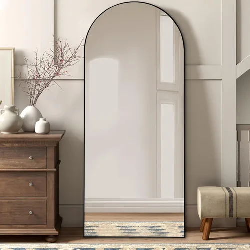 Miniatura 21 de KIAYACI - Espejo para pared de cuerpo completo, espejo para dormitorio o vestidor, se puede colocar de pie, colgado o apoyado contra la pared