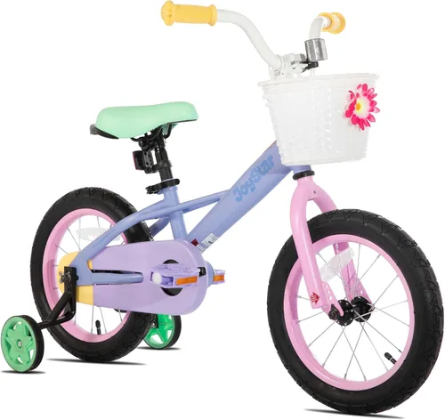 Miniatura 10 de JOYSTAR 12 14 16 18 Inch Kids Bike for 2-9 Years Girls, Toddler Girls Bike with Training Wheels, Rainbow Bikes, Children Bicycle, Macaroon