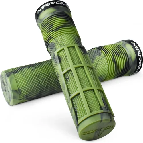 Miniatura 13 de MARQUE Race Mountain Bike Handlebar Grips – Collar de anillo de bloqueo único MTB y BMX para manillar de bicicleta con agarre antideslizante
