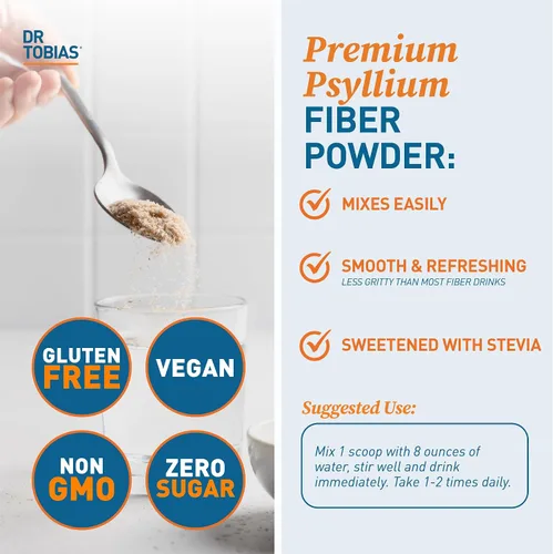 Miniatura 4 de Dr. Tobias Colon Everyday Health y mezcla de orégano y ácido caprílico – Bebida de fibra de psyllium y complejo de equilibrio intestinal con enzimas