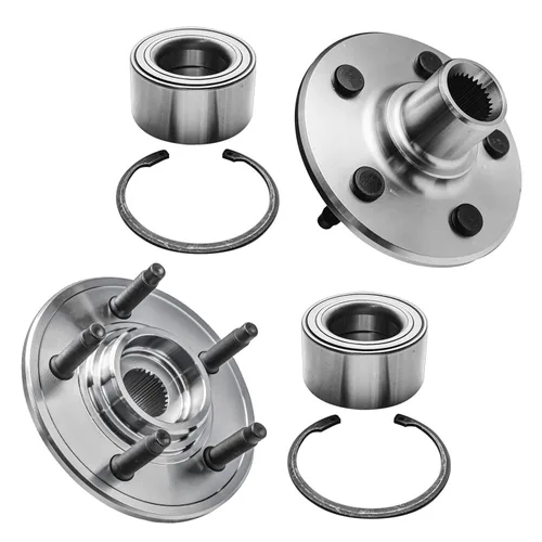Miniatura 92 de Detroit Axle - 2.2L Bujes de rodamiento de rueda delanteros de 2 piezas para Honda Accord 90-97, 97 Acura CL, 2 rodamientos de ruedas y conjunto