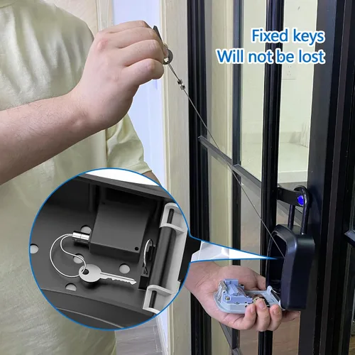 Miniatura 2 de Caja de Seguridad para Llaves para Exterior, Portátil Impermeable Montada en la Pared Combinación Cambiable de 4 Dígitos Caja de Seguridad