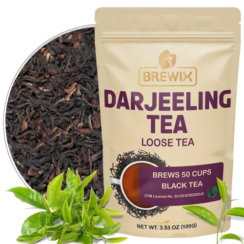 Miniatura 48 de BREWIX, Bedtime Blossom - Té suelto de hierbas (más de 50 tazas) sin cafeína y totalmente natural Mezcla relajante floral nocturna Rooibos