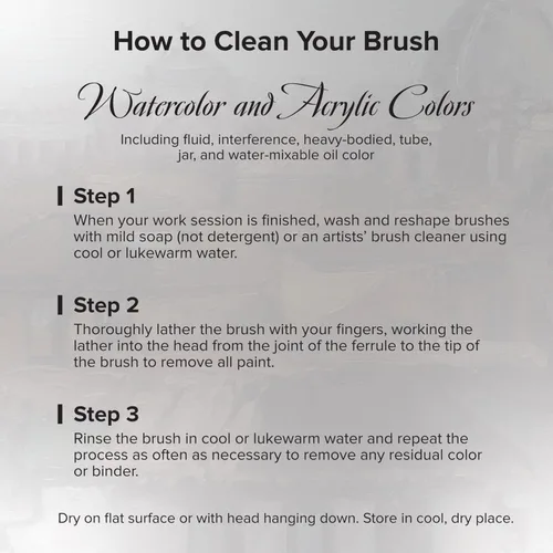 Miniatura 7 de Silver Brush 1506-1 Silverwhite - Cepillo Taklon blanco de mango largo, angular, 1 pulgada