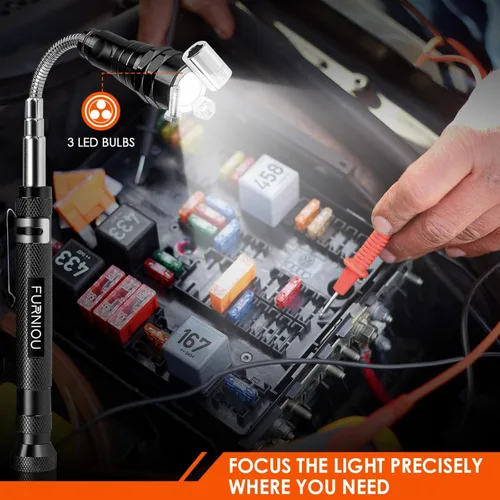 Miniatura 7 de Regalos para hombres, herramienta de recogida magnética LED, rellenos de calcetín para adultos, regalos de cumpleaños para hombres, linterna