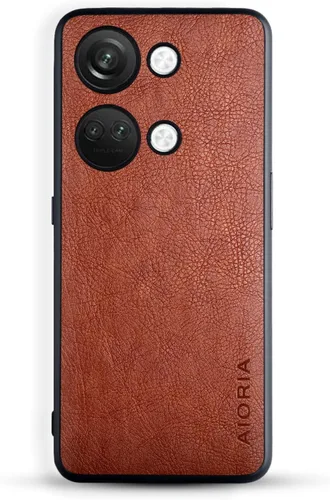 Miniatura 3 de AIORIA Funda para Oneplus Nord 3, pantalla de 6.74 pulgadas, funda de piel sintética de alta calidad, diseño retro de negocios, funda protectora