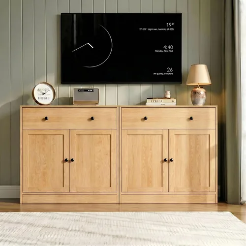 Miniatura 9 de TUSY Soporte de TV para TV de 65 pulgadas, moderno centro de entretenimiento para sala de estar, consola multimedia de 63 pulgadas