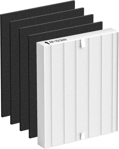 Improvedhand AP-1512HH Filtro de repuesto para Coway Airmega Purificador AP-1512HH-FP AP-1518R AP-1519P, 1 paquete H13 True High Efficiency y 4