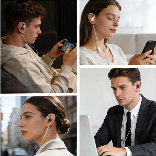 Miniatura 7 de KZ ZST PRO X - Auriculares con monitor intrauditivo, 1BA 1DD híbrido con cable para juegos, sonido de graves profundos, HiFi IEM para juegos, Negro