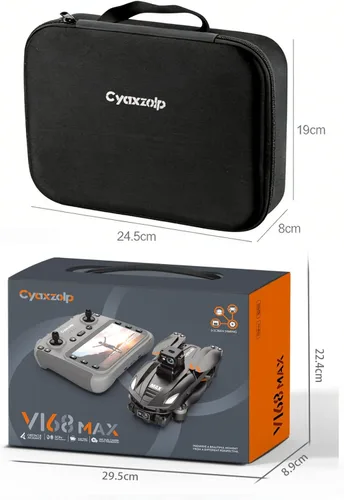 Miniatura 9 de Drones con cámara para adultos 4k, dron GPS con control remoto LCD de 4.5 pulgadas, evita obstáculos de 360° para exteriores, motor sin escobillas