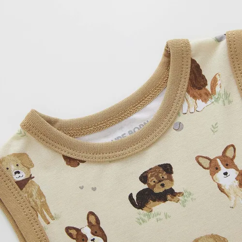 Miniatura 211 de pureborn Mameluco de algodón súper suave para bebés niños y niñas de 0 a 24 meses