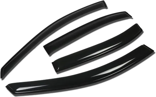Visor protector deflector de lluvia autoadhesivo para vidrio para Hyunday Sonata NF, 4 unidades, uno por puerta