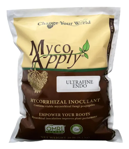 MycoApply Micorrizas ultrafinas ultrafinas en bolsa a granel de 20 libras. Potenciador de raíces para producción de verduras y flores. 1/15 El