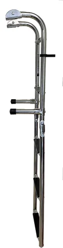 Miniatura 7 de 77090402 Escalera plegable para barco de 5 escalones Acero inoxidable Escalera para barco de esquí Escalera para pontón 2 + 3 escalones