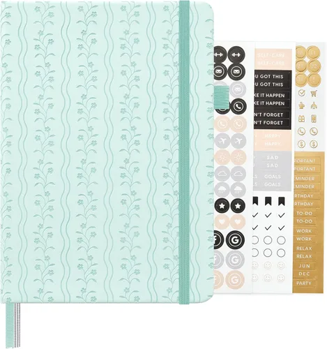 Miniatura 34 de &And Per Se - Cuaderno en blanco, 160 páginas, 5.7 x 8 pulgadas, cuaderno de rayas estrechas con papel grueso para escribir, cuaderno de tapa dura
