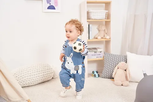 Miniatura 5 de Linda ropa de bebé niño traje niño niño camiseta de manga larga a rayas + mono de mezclilla mono pantalones conjuntos conjuntos