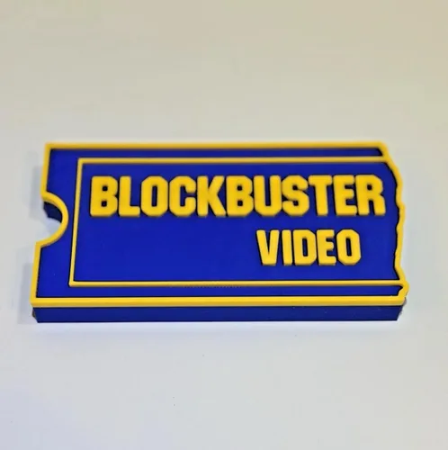Miniatura 5 de 3D Impreso Blockbuster Video Logo Signo Retro 90s Sala de Películas Decoración Exhibición