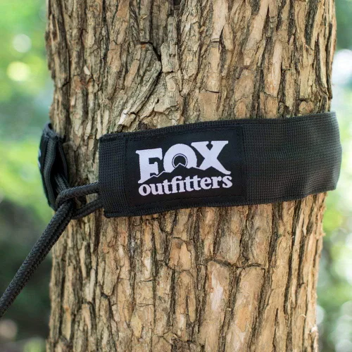 Miniatura 3 de Fox Outfitters Neolite - Hamaca doble para campamento, ligera, portátil, de nailon, para mochileros, viajes, playa, patio, correas de hamaca y Gris