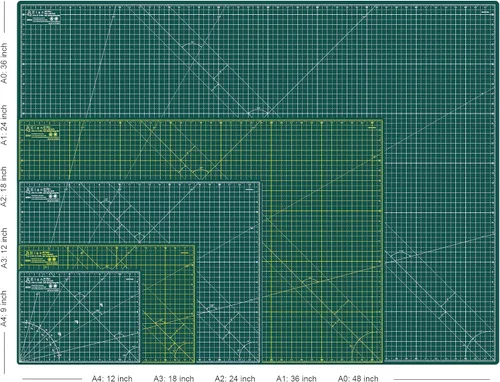 Miniatura 5 de Estera de Corte Elan A4 Verde, Estera de Corte Autorreparable A4 9x12 Pulgadas, Tablero Artesanal Verde de 5 Capas, Tablero de Pasatiempo