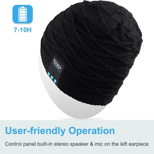 Miniatura 41 de Rotibox - Gorro inalámbrico con Bluetooth para deportes al aire libre, regalo de Navidad.
