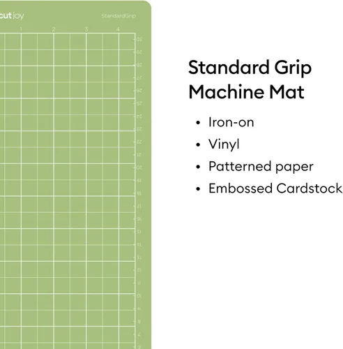 Miniatura 7 de Cricut Paquete de alfombrillas de corte StandardGrip (5 unidades, 4.5 x 12 pulgadas) - para máquina Joy